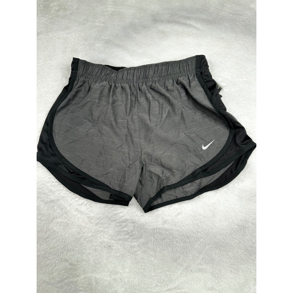 Nike Dry Tempo Running Shorts Womens Small Gray Black Mesh Athletic Gym NWT
